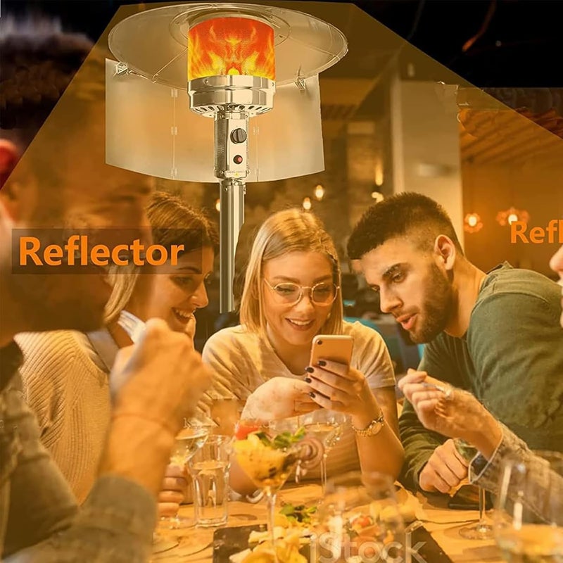 Mcvomv 5 Pcs Patio Heater Reflector Shield Outdoor Patio Heater Shield Reflector for Extra Heat Reflecting Saving Gas - Image 3